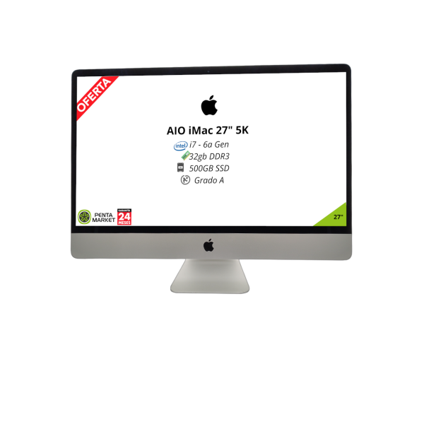 iMac 17,1 (Final 2015) 27"  I7-6ª Gen| 32GB DDR3 | 500GB SSD  | 27" | MONTEREY